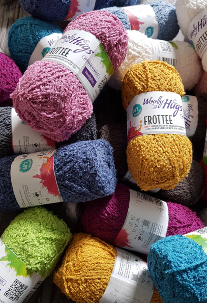 An assortment of classic and extraordinary yarns for knitting and crocheting